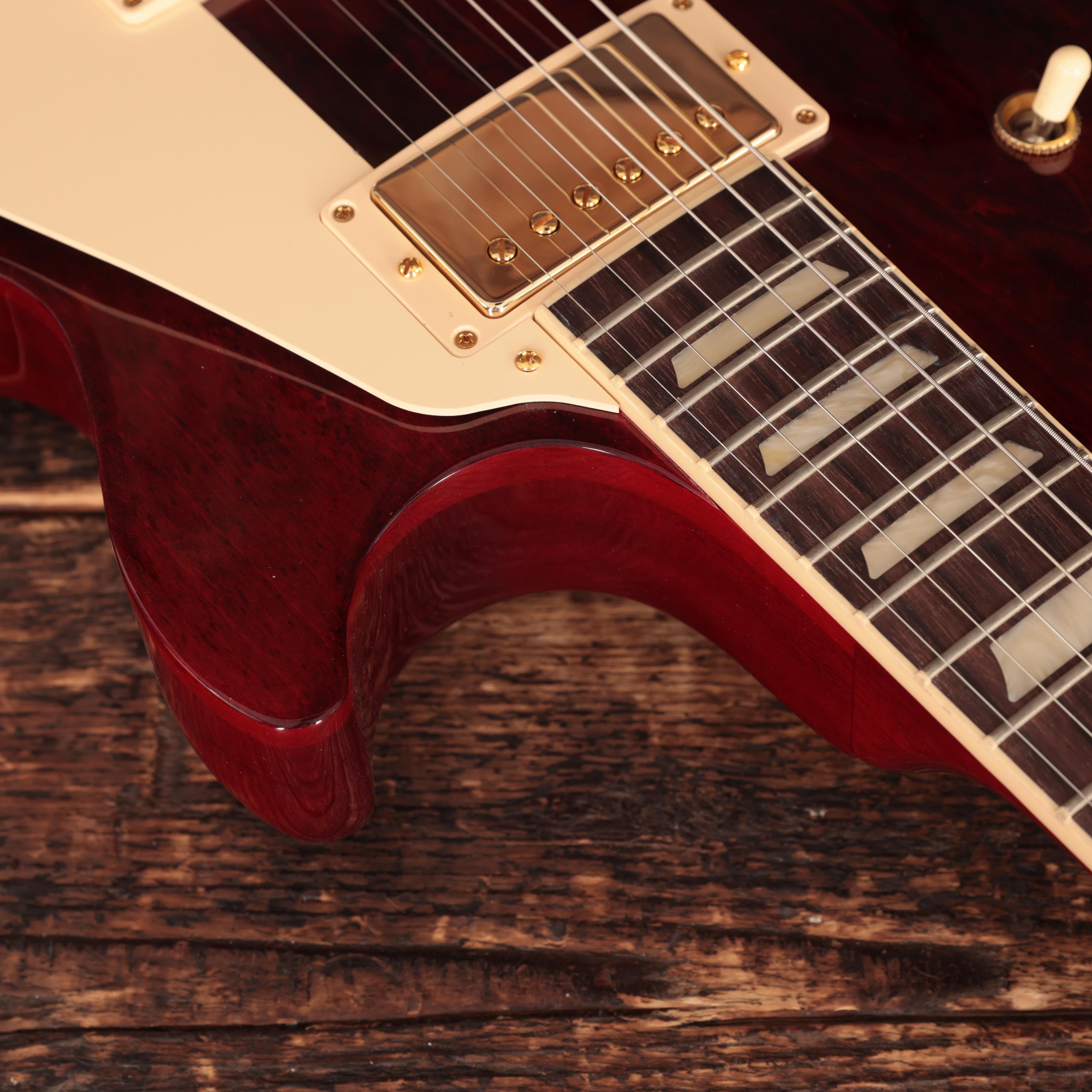Gibson Les Paul Studio Figured in Wine Red with Gold Hardware